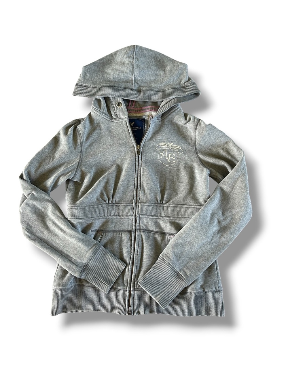 [American Eagle] Gray Eagle Fleece Hoodie 2010s